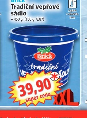 Brick Tradiční vepřové sádlo
