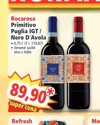 Rocarosa Primitivo Puglia IGT / Nero D'Avola