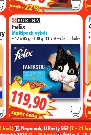 PURINA Felix Multipack výběr
