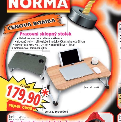 Pracovní sklopný stolek