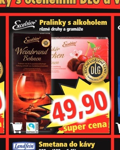 EXCELSIOR Pralinky s alkoholem