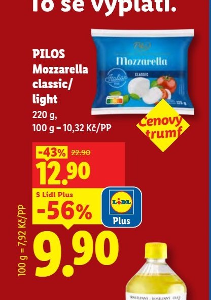 Pilos Mozzarella classic/light