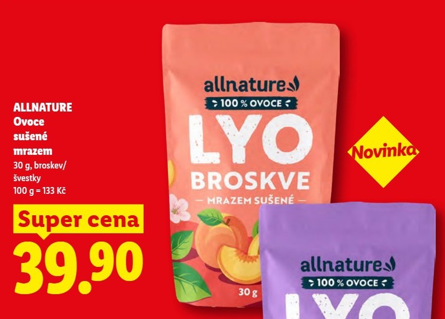 ALLNATURE Ovoce sušené mrazem