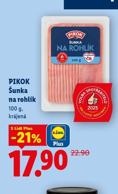 PIKOK Šunka na rohlík