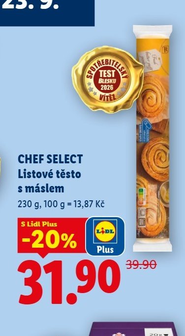 CHEF SELECT Listové těsto s máslem