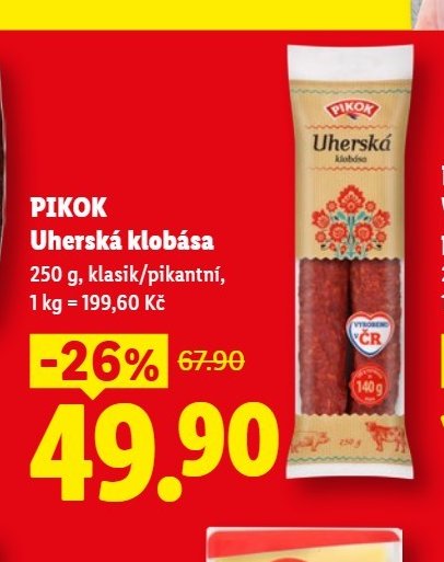 PIKOK Uherská klobása
