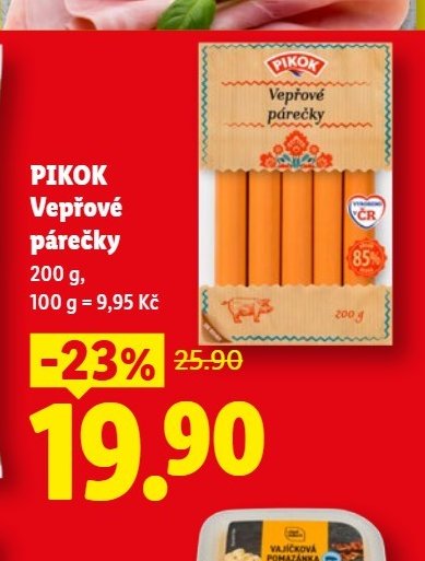 PIKOK Vepřové párečky