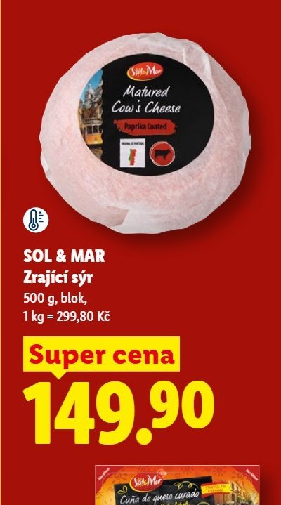 SOL & MAR Zrající sýr (paprika)