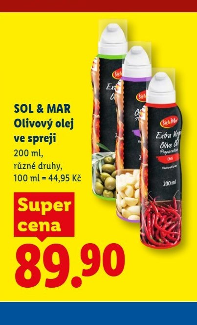 SOL & MAR Olivový olej ve spreji