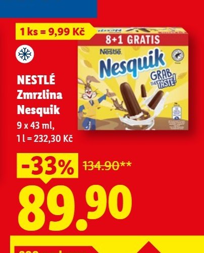 NESTLÉ Zmrzlina Nesquik
