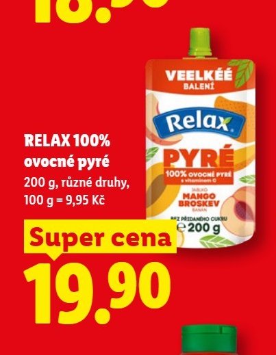 RELAX 100% ovocné pyré