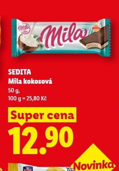 Mila kokosová 50 g