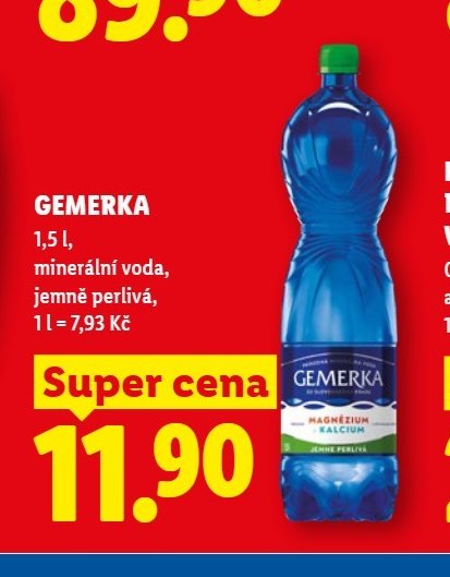 GEMERKA minerální voda