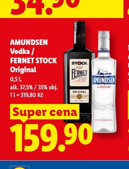 AMUNDSEN Vodka / FERNET STOCK Original