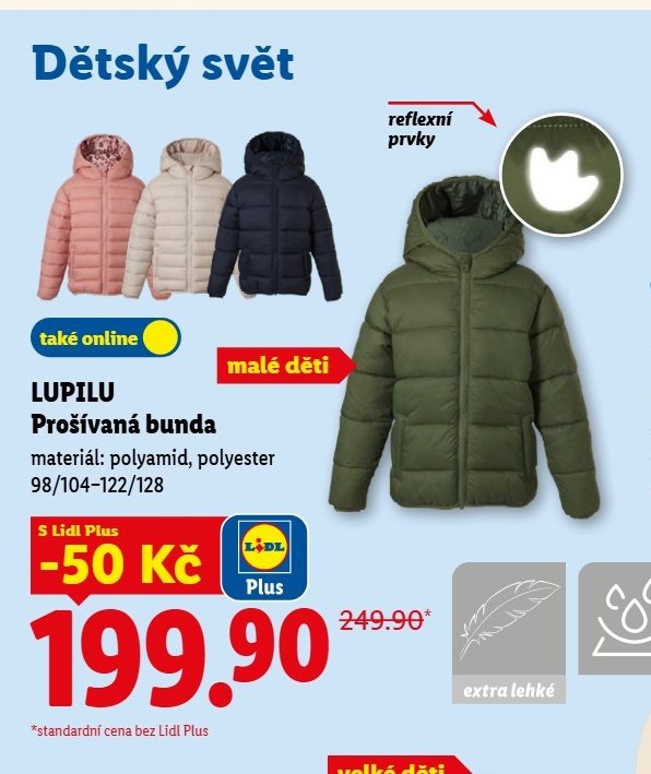 Lupilu Prošívaná bunda