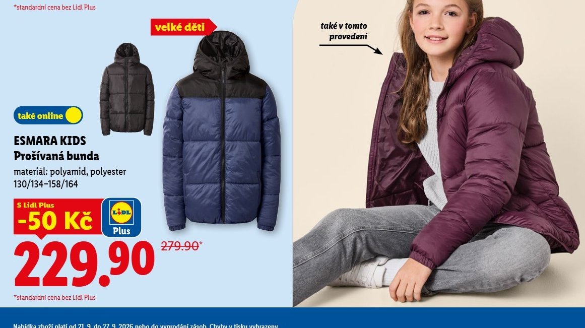 Esmara Kids Prošívaná bunda