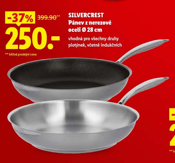 SILVERCREST Pánev z nerezové oceli