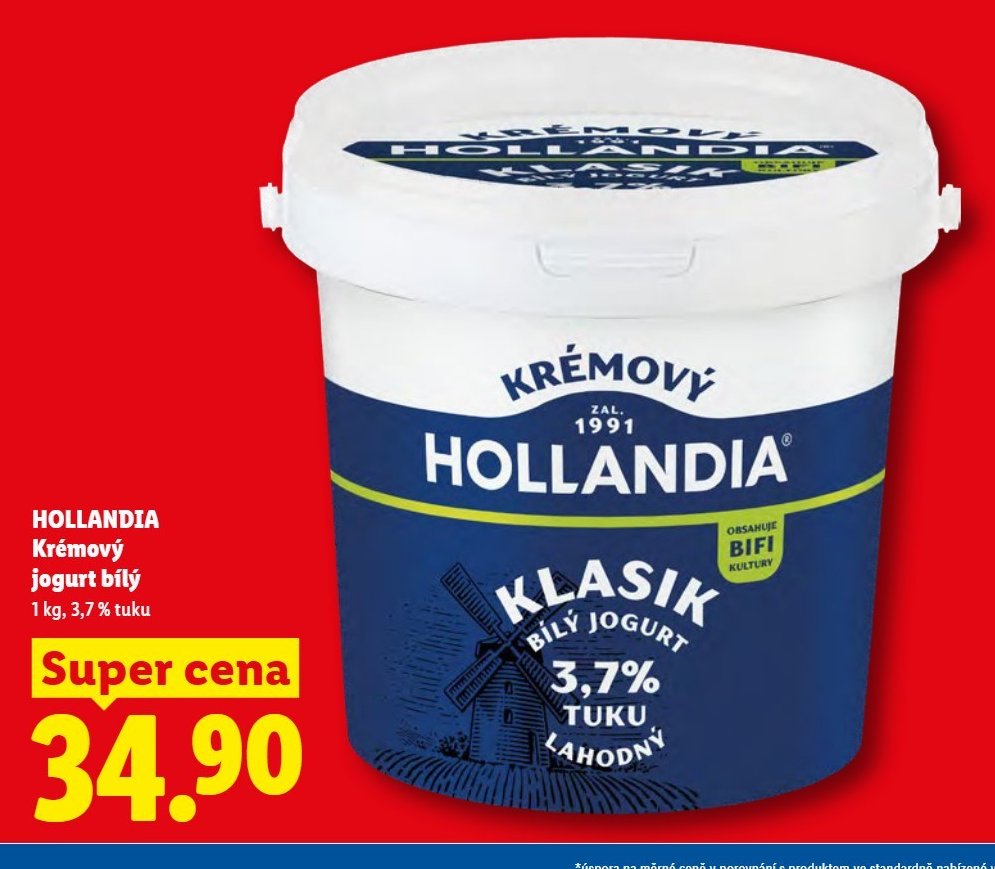 HOLLANDIA Krémový jogurt bílý