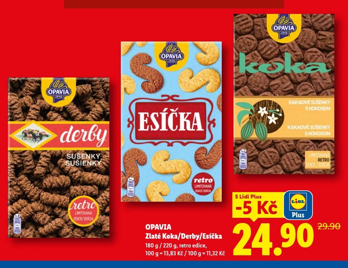 Opavia Zlaté Koka/Derby/Esíčka