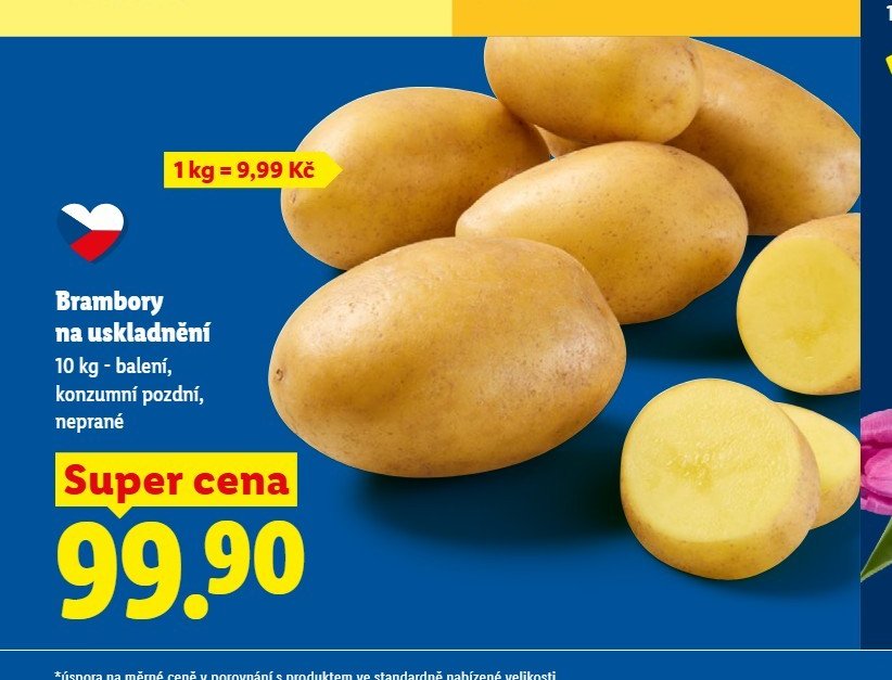 Brambory na uskladnění