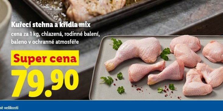 Kuřecí stehna a křídla mix