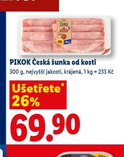 PIKOK Česká šunka od kosti