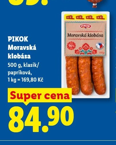 PIKOK Moravská klobása