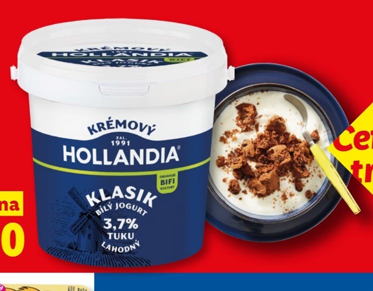 HOLLANDIA Krémový jogurt bílý