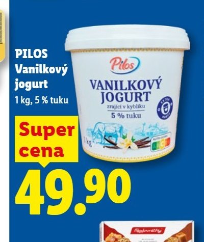PILOS Vanilkový jogurt