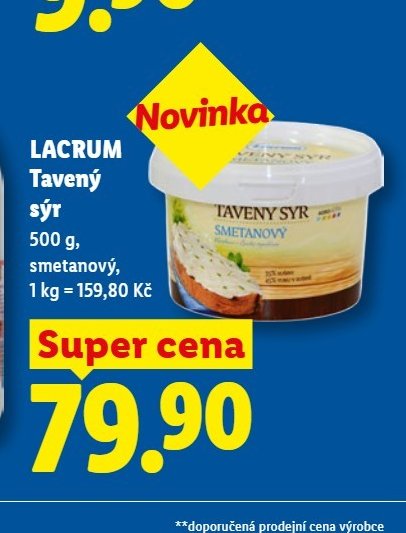 LACRUM Tavený sýr