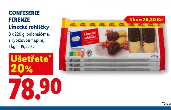 CONFISERIE FIRENZE Linecké rohlíčky