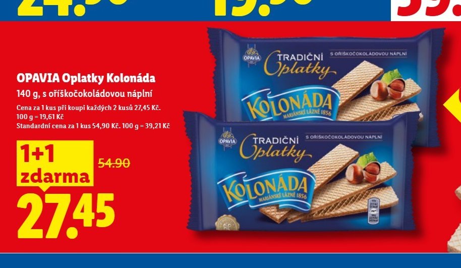 OPAVIA Oplatky Kolonáda