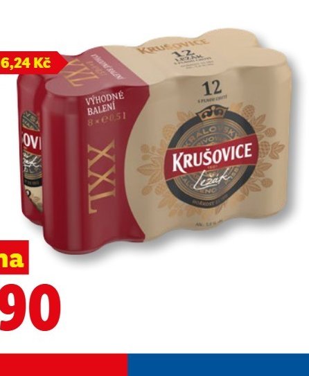 KRUŠOVICE 12, 8 x 0,5 l