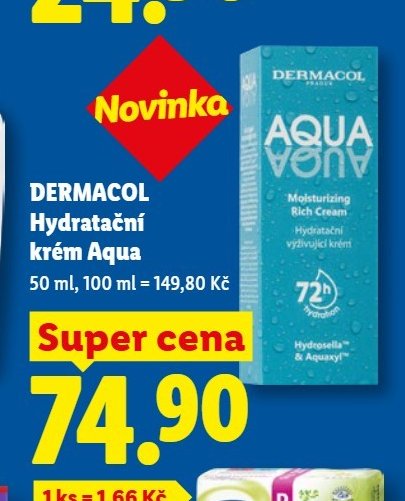 DERMACOL Hydratační krém Aqua