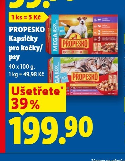 PROPESKO Kapsičky pro kočky/psy