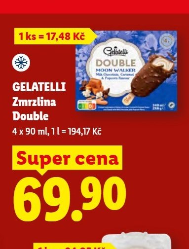 GELATELLI Zmrzlina Double