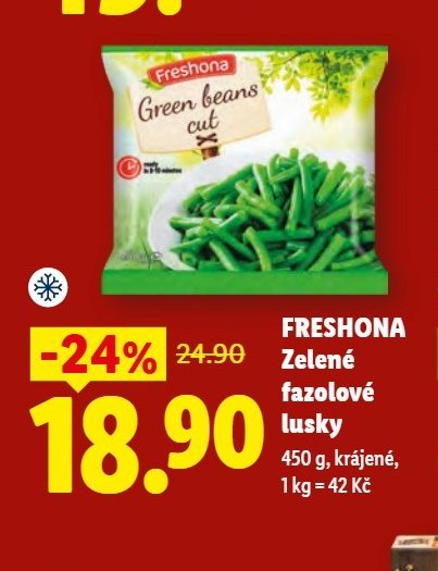 FRESHONA Zelené fazolové lusky