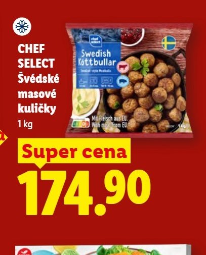 CHEF SELECT Švédské masové kuličky
