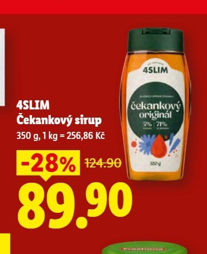 4Slim Čekankový sirup