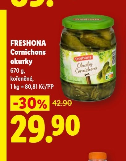 Freshona Cornichons okurky