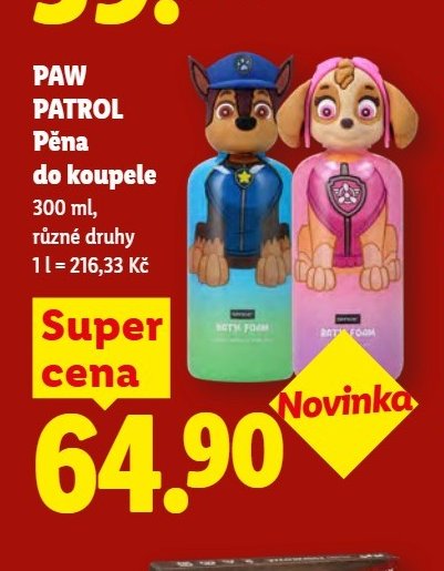 PAW PATROL Pěna do koupele