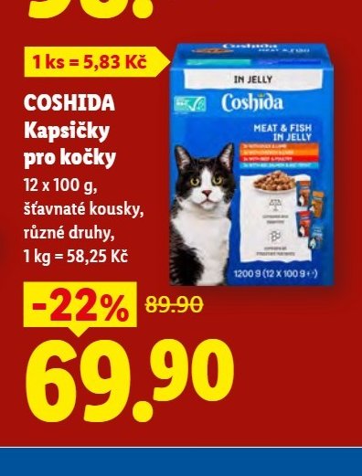 COSHIDA Kapsičky pro kočky
