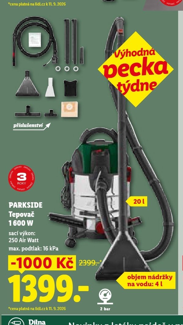 PARKSIDE Tepovač 1600 W