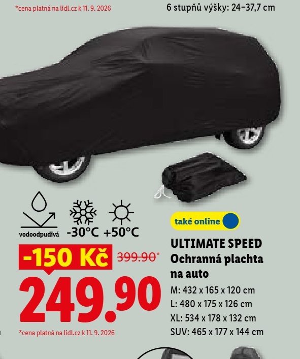 ULTIMATE SPEED Ochranná plachta na auto