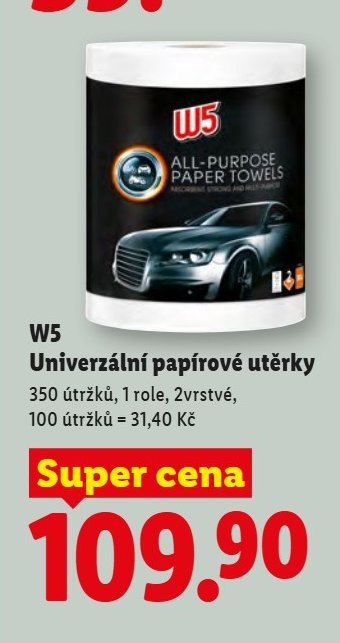 W5 Univerzální papírové utěrky