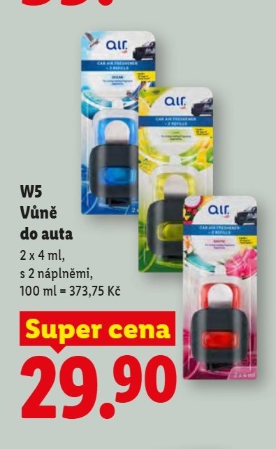W5 Vůně do auta