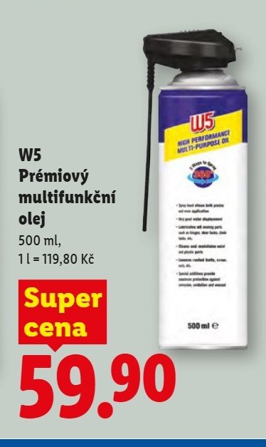 W5 Prémiový multifunkční olej