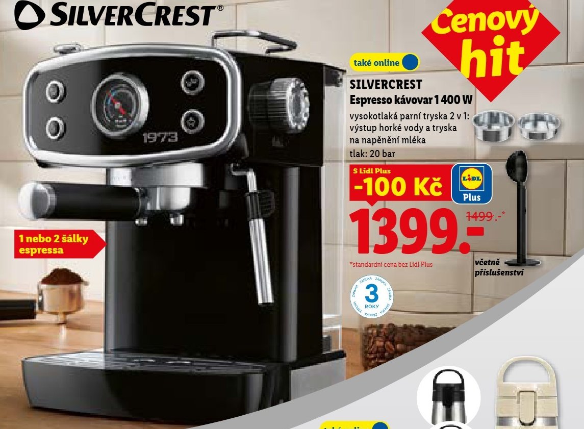 SILVERCREST Espresso kávovar 1400 W