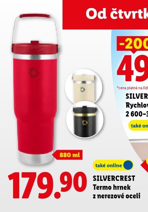 SILVERCREST Termo hrnek z nerezové oceli