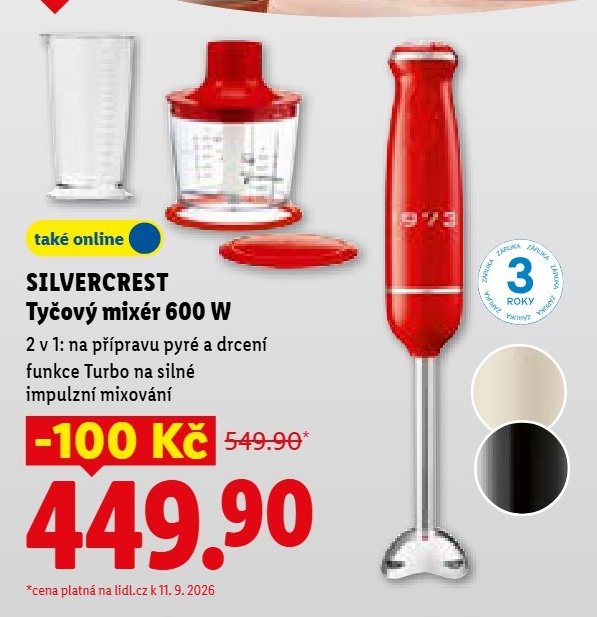 SILVERCREST Tyčový mixér 600 W